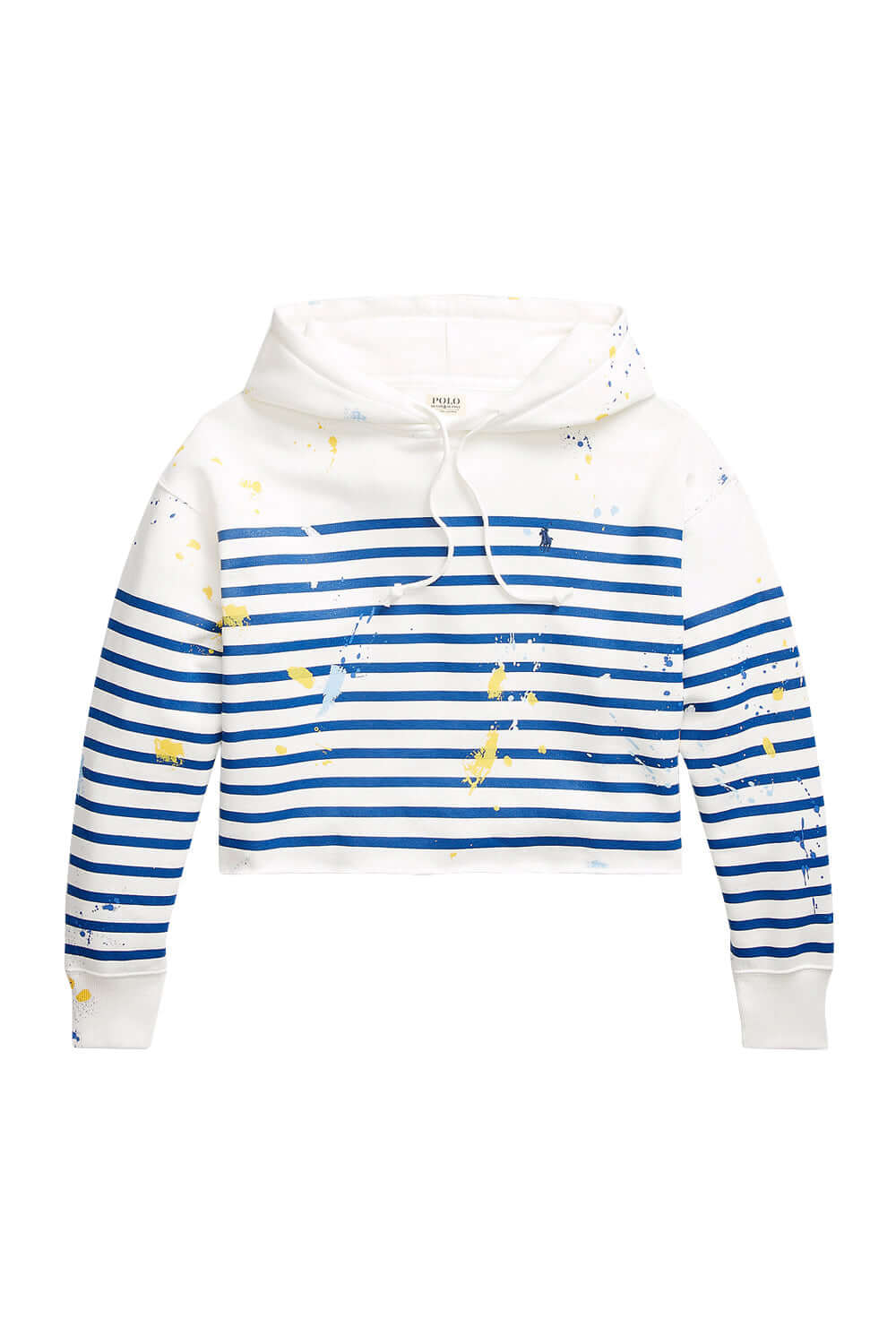 Image of Felpa oversize con righe e schizzi - POLO RALPH LAUREN