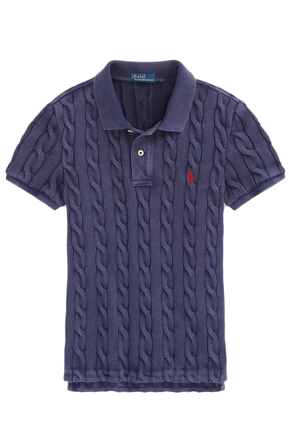 Image of        POLO RALPH LAUREN Polo a trecce Slim-Fit