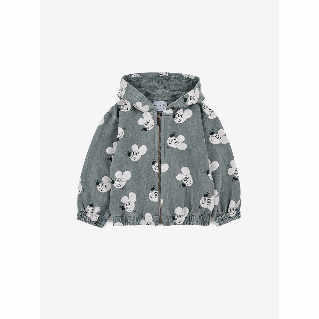 Bobo Choses Mouse Hooded Anorak - Baby - AW23 UK Stockist | Scout & Co