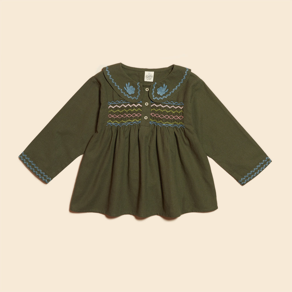 Apolina - Meera Blouse - Bluebell - AW23 - UK Stockist | Scout & Co