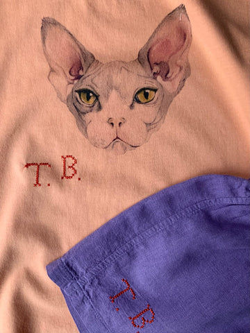 Tom & Boy cat print on tee