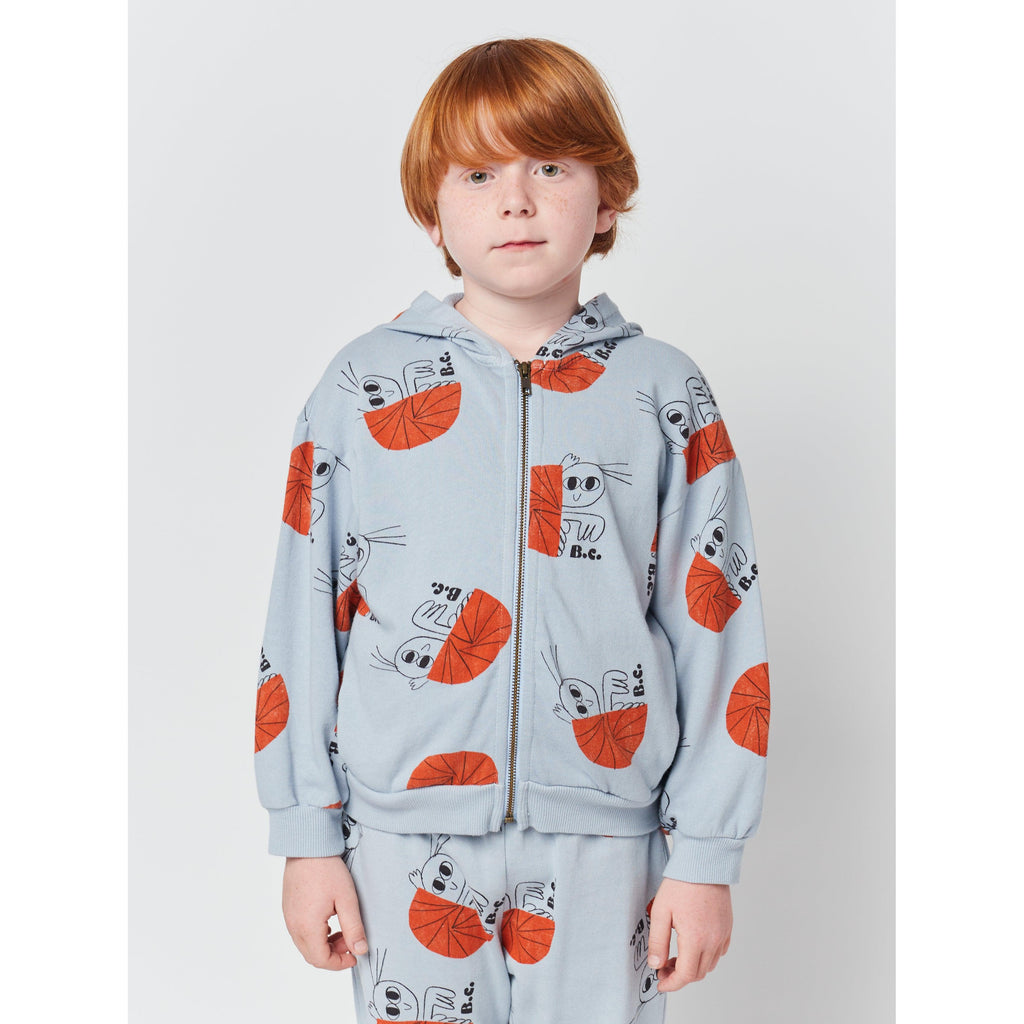 Bobo Choses - Hermit Crab all-over zipped sweatshirt | Scout & Co
