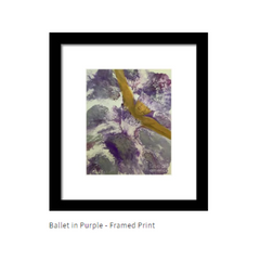 Purple Ballet Fine Art Framed Print