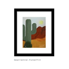 Desert Sentinel Fine Art Framed Print
