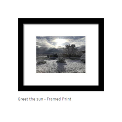 Greet the Sun Photography Framed Print