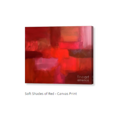 Soft Shades of Red Fine Art Canvas Print