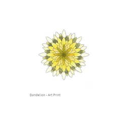 Dandelion Digital Art Art Print