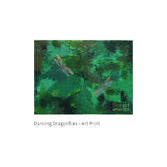 Dancing Dragonflies Fine Art Art Print