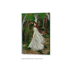 Lady of the Forest Digital Art Acrylic Print
