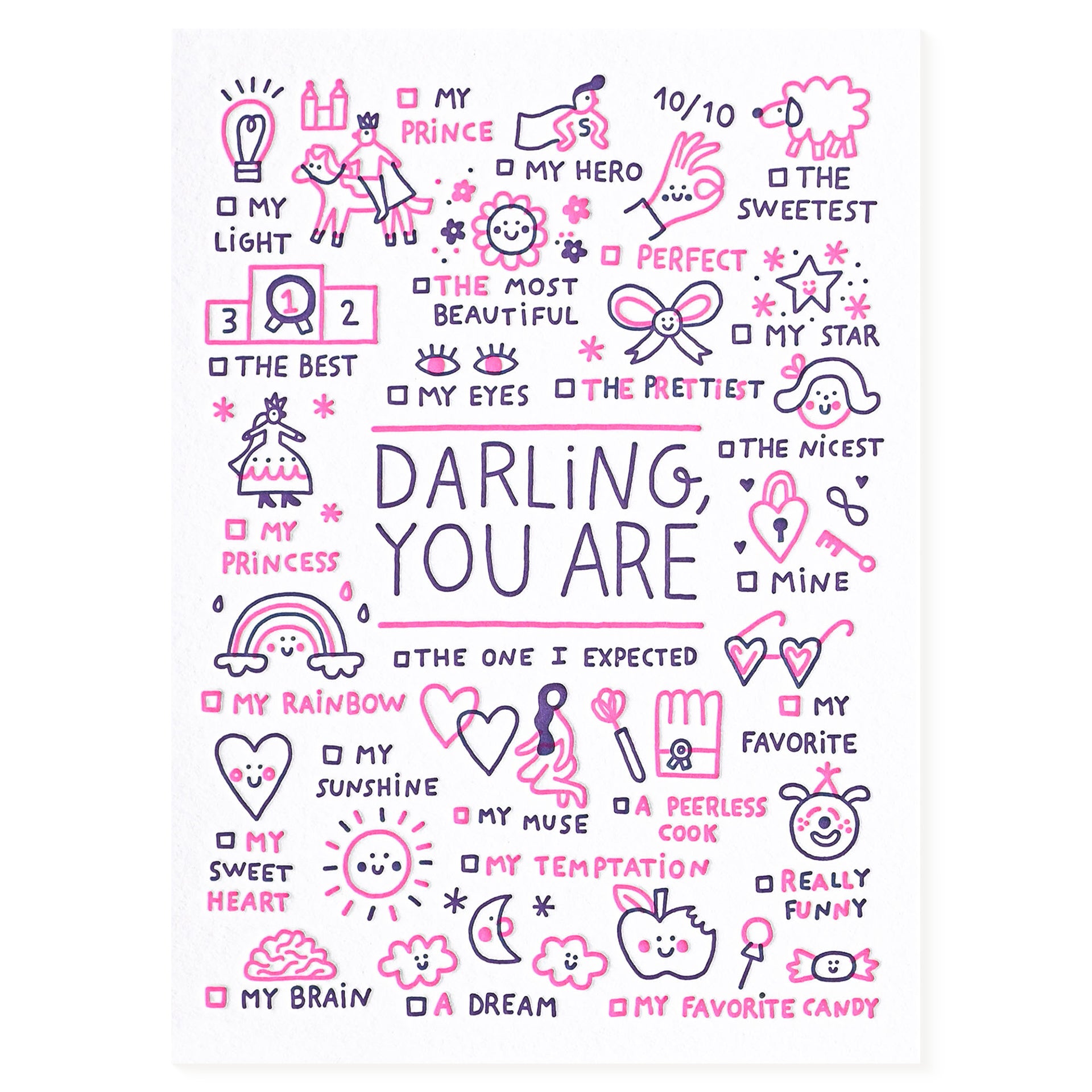 Darling You Are Greeting Card