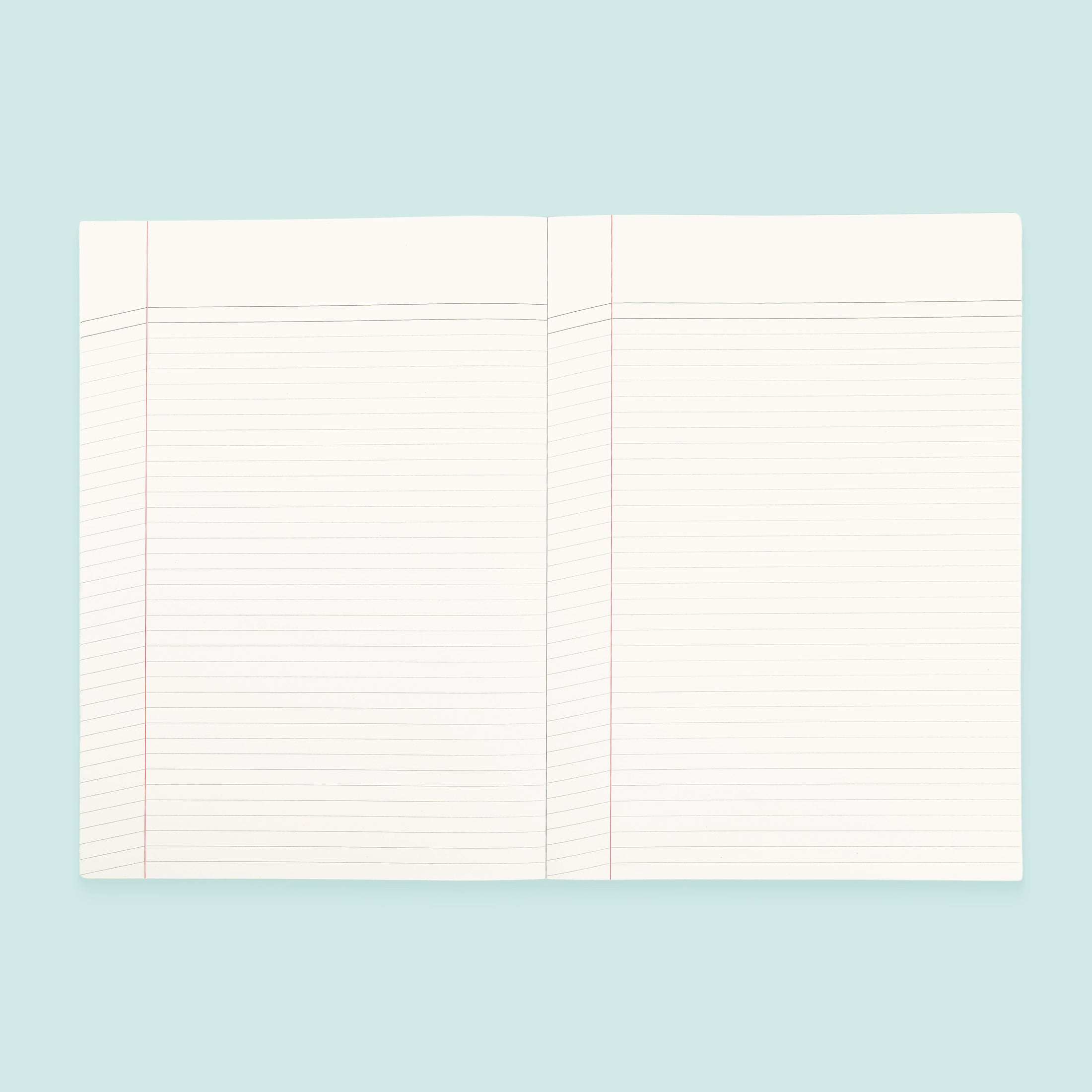 Large Notebook Ruled & Folded Skyblue