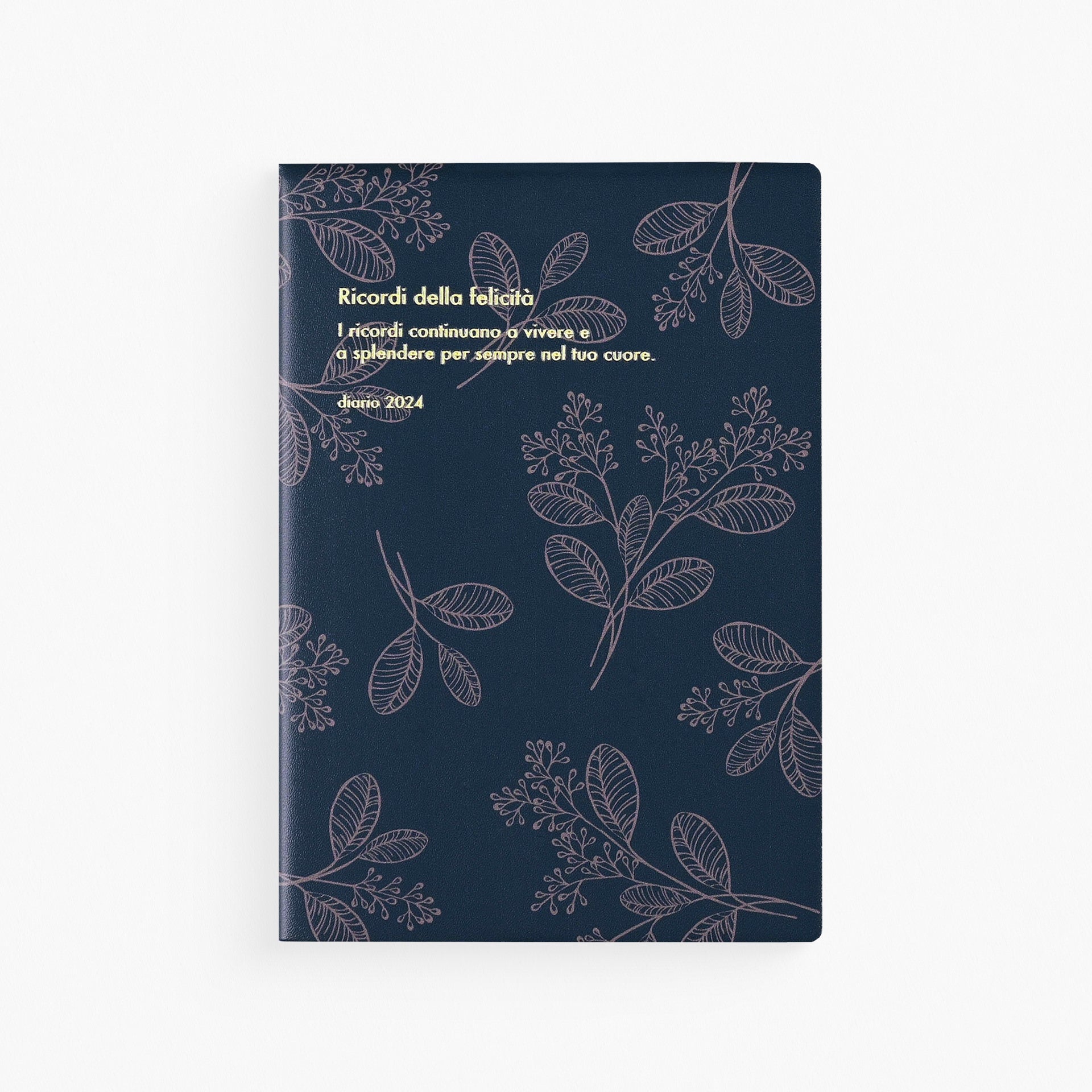 2024 Monthly/Weekly Planner Leene | Dark Blue, Light Pink Or Cream