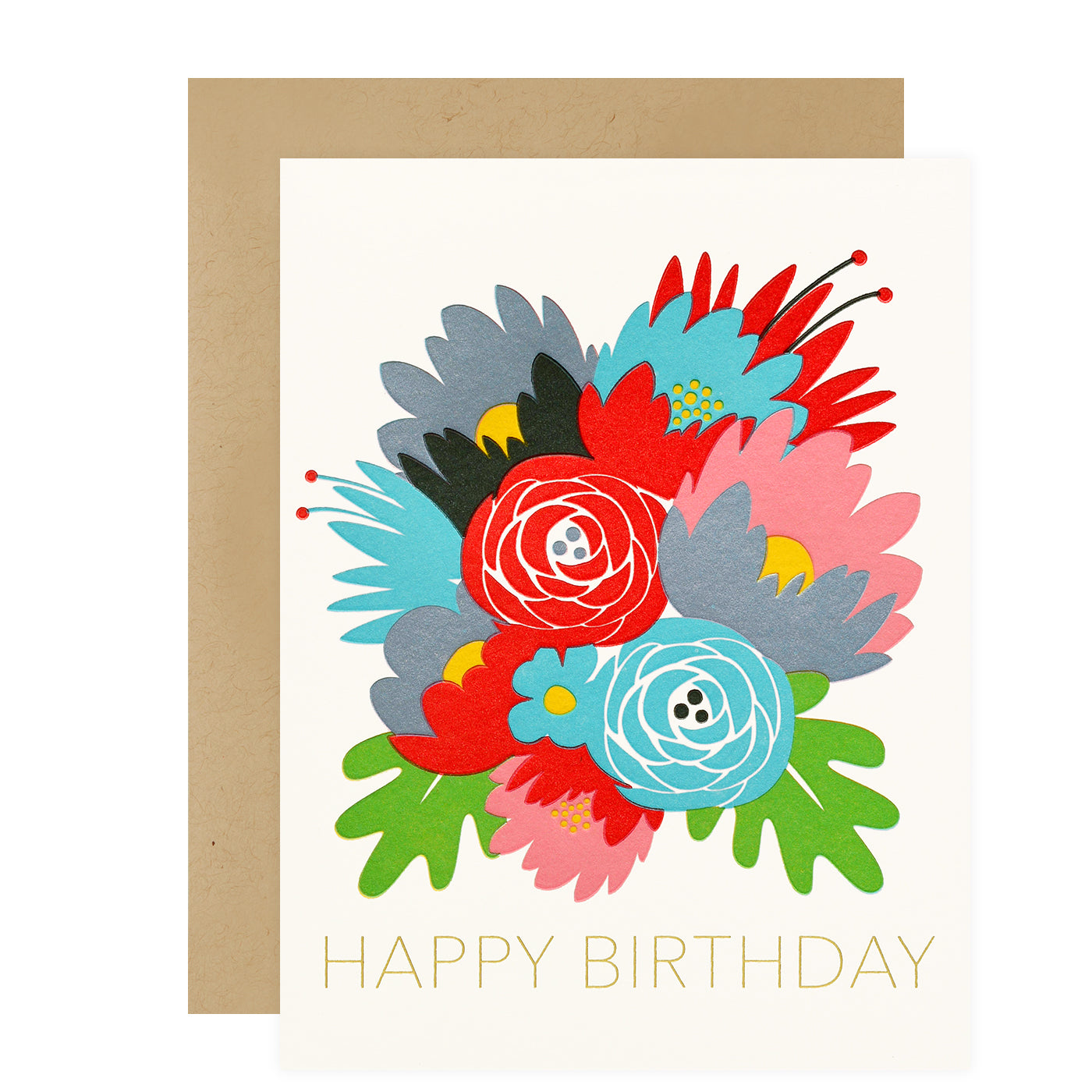 Birthday Flowers Greeting Card