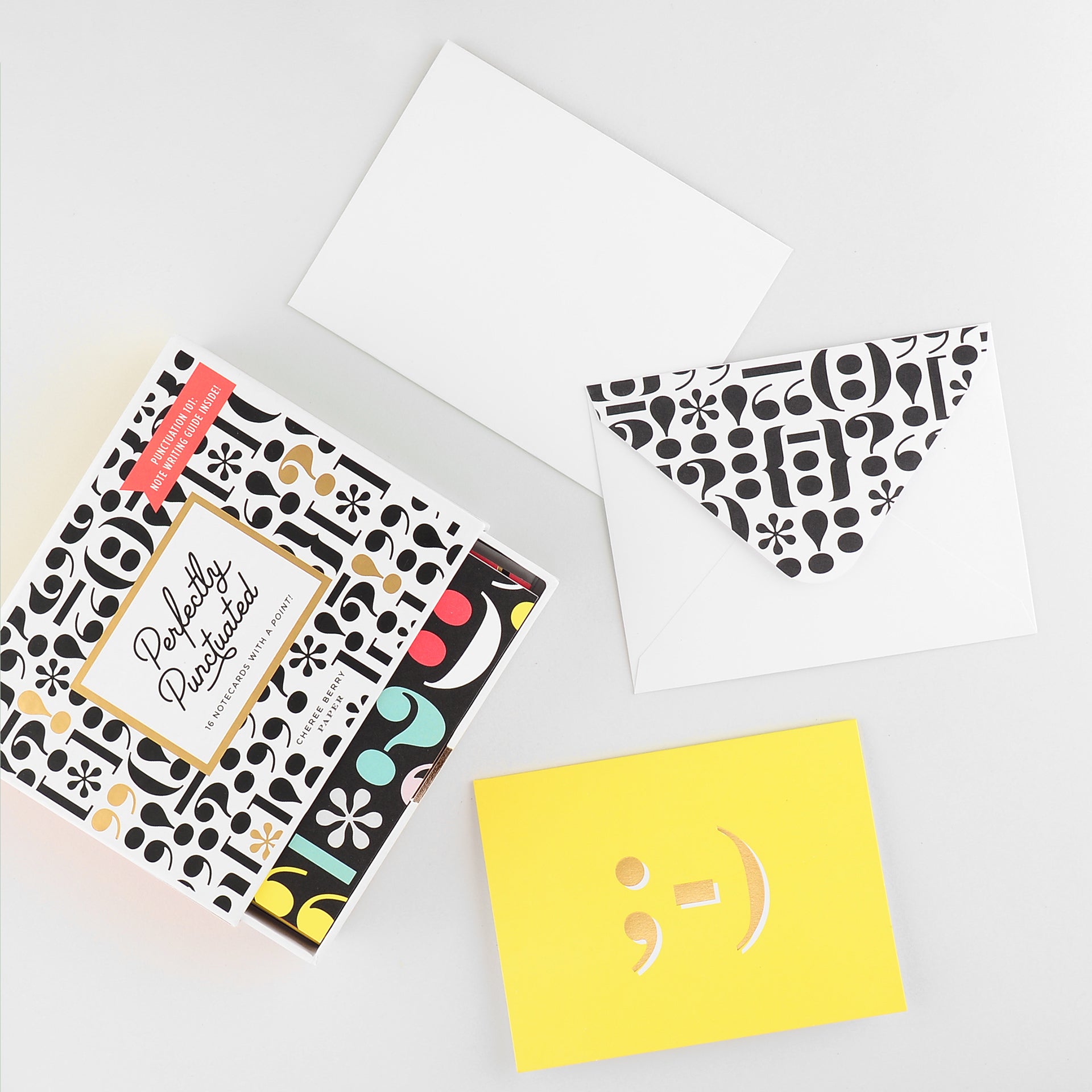 Perfectly Punctuated Folded Note Cards Boxed Set