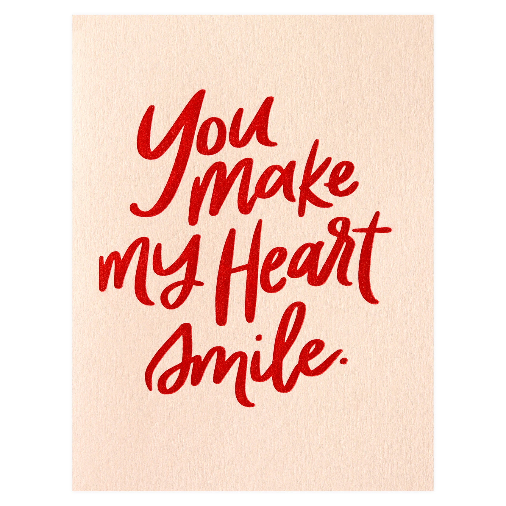 Heart Smile Greeting Card