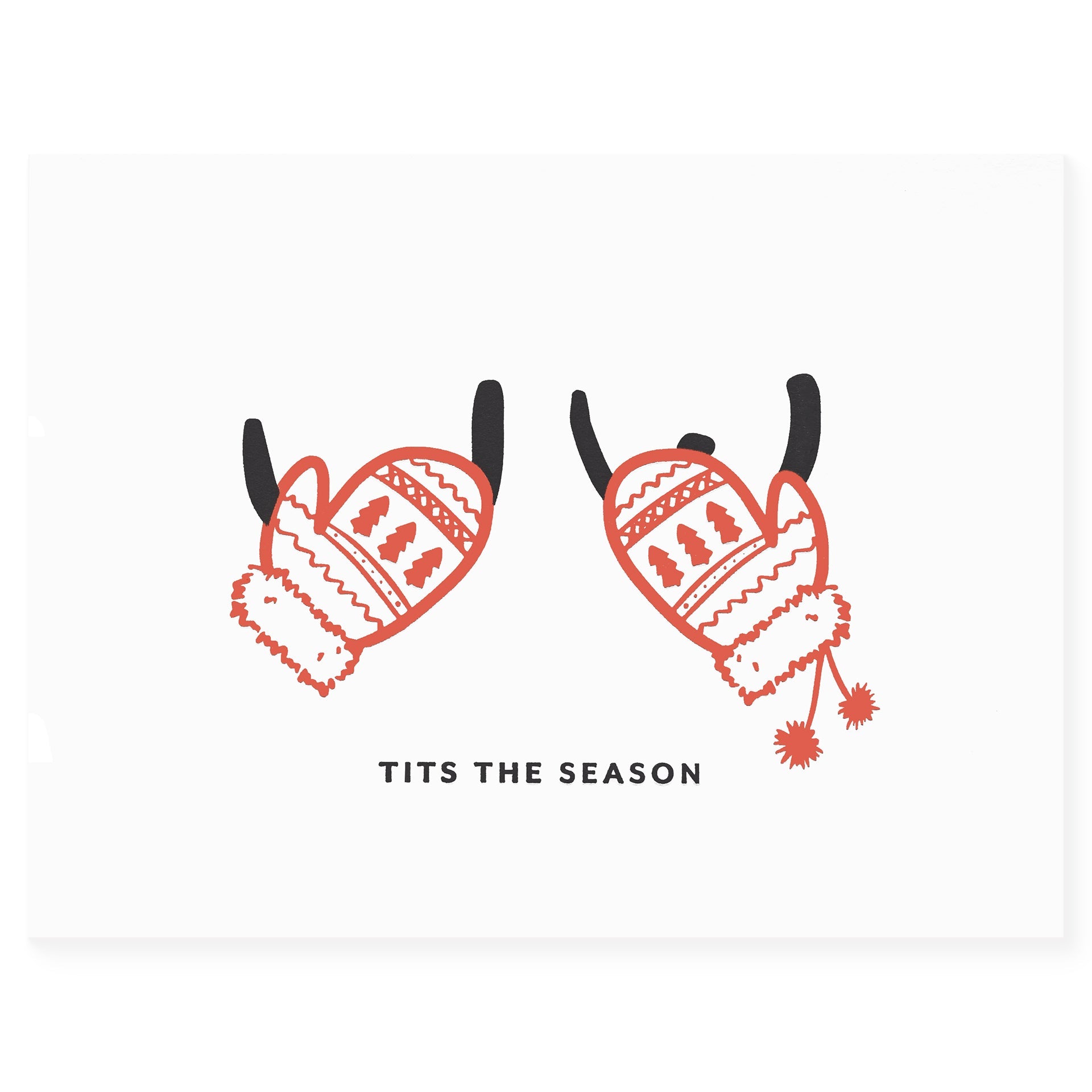 Tits The Season Holiday Card