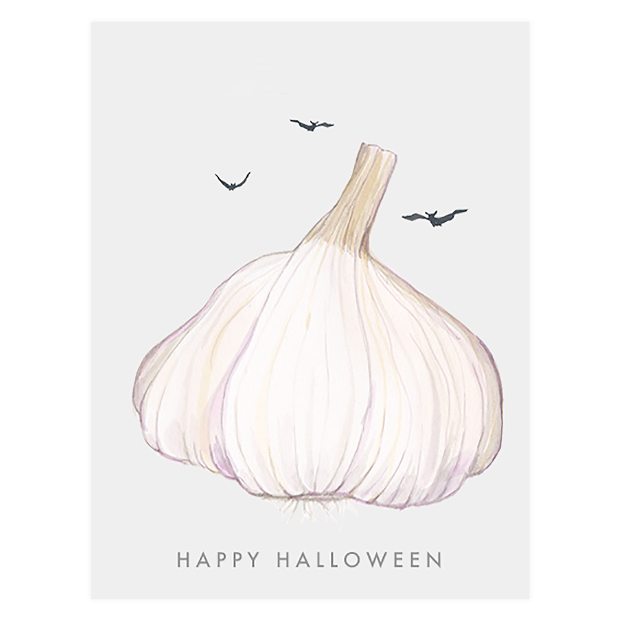 Garlic Halloween Card