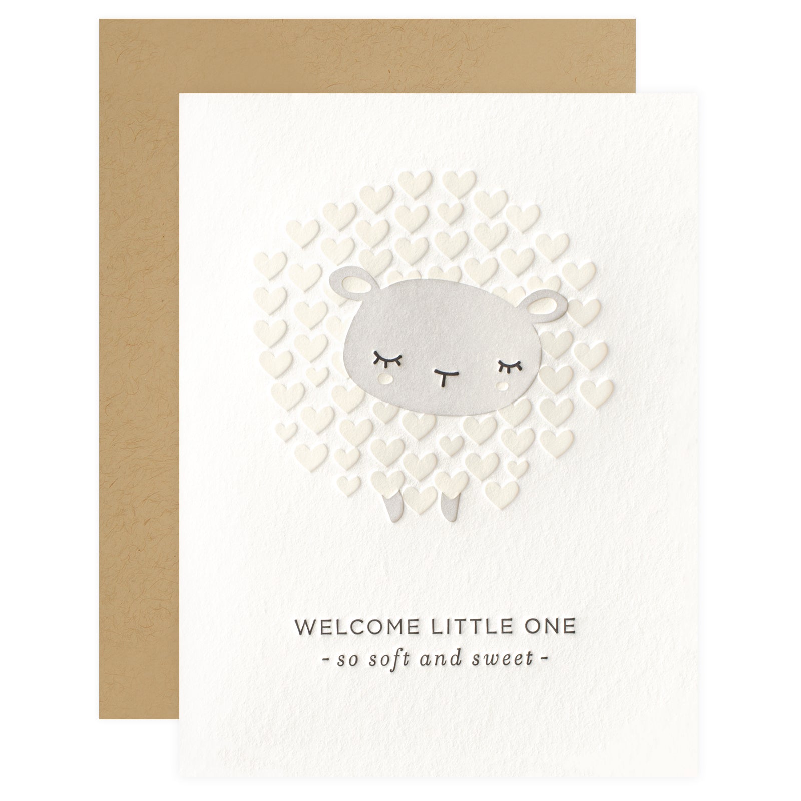 Soft Sweet Lamb New Baby Card