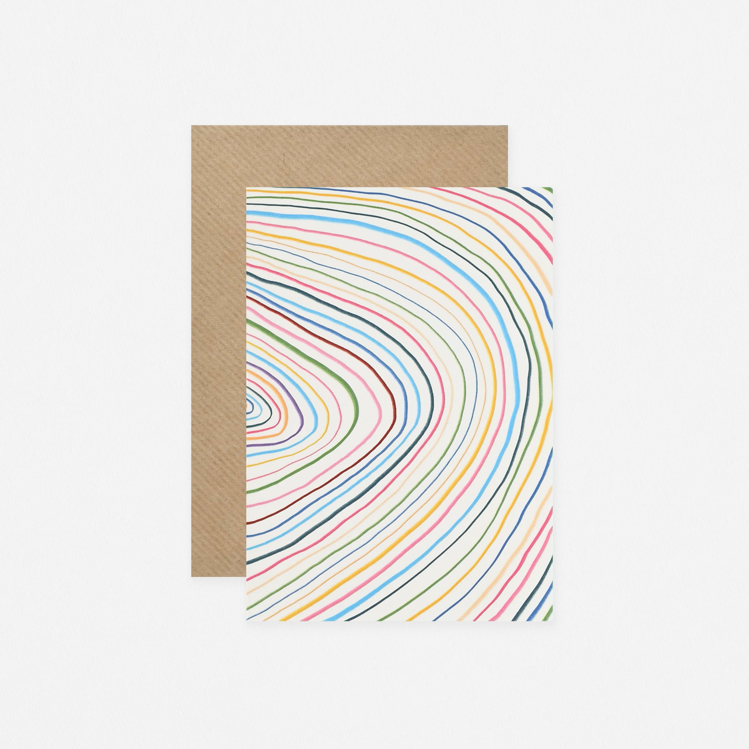 Sideways Rainbow No. 5 Greeting Card