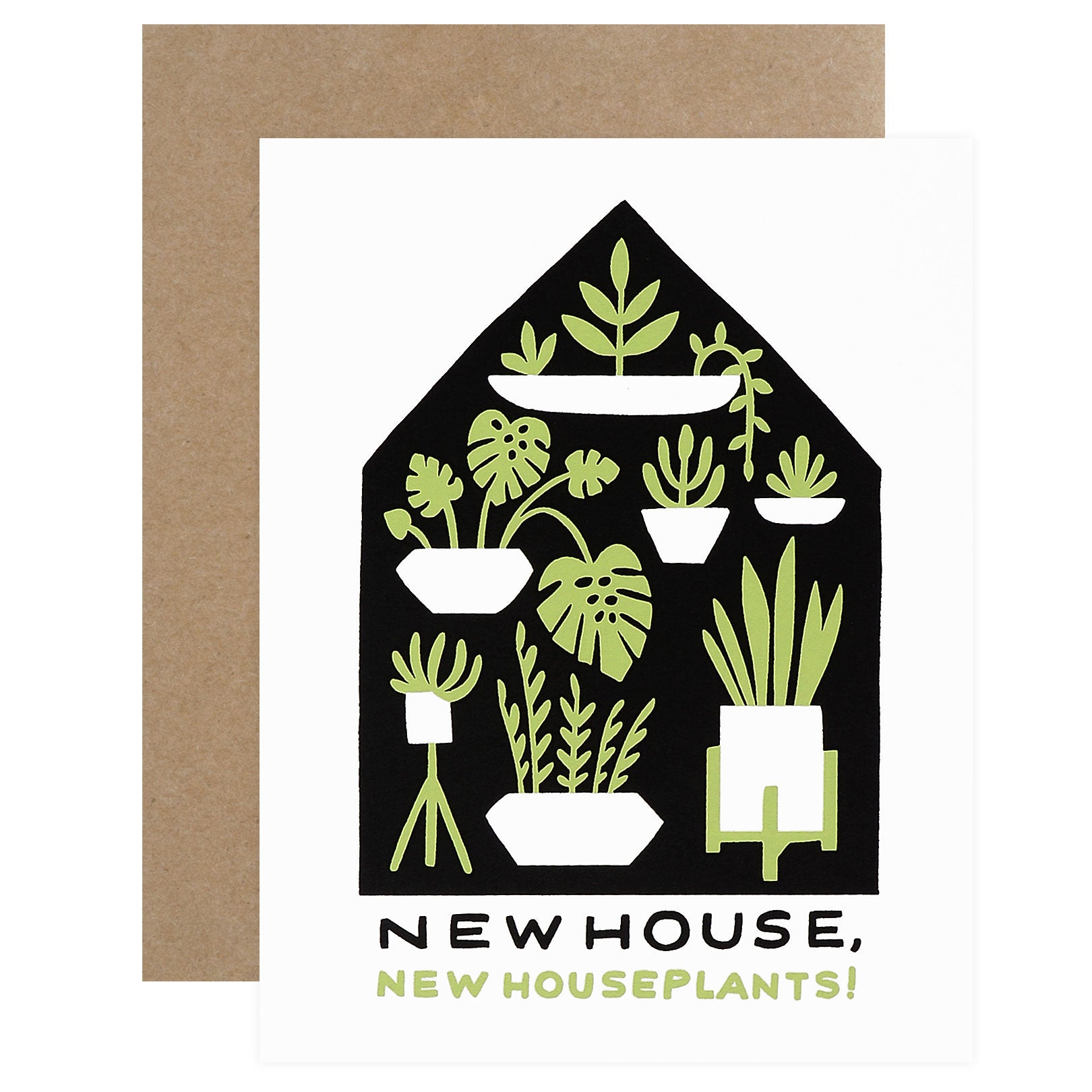 Houseplants New Home Card