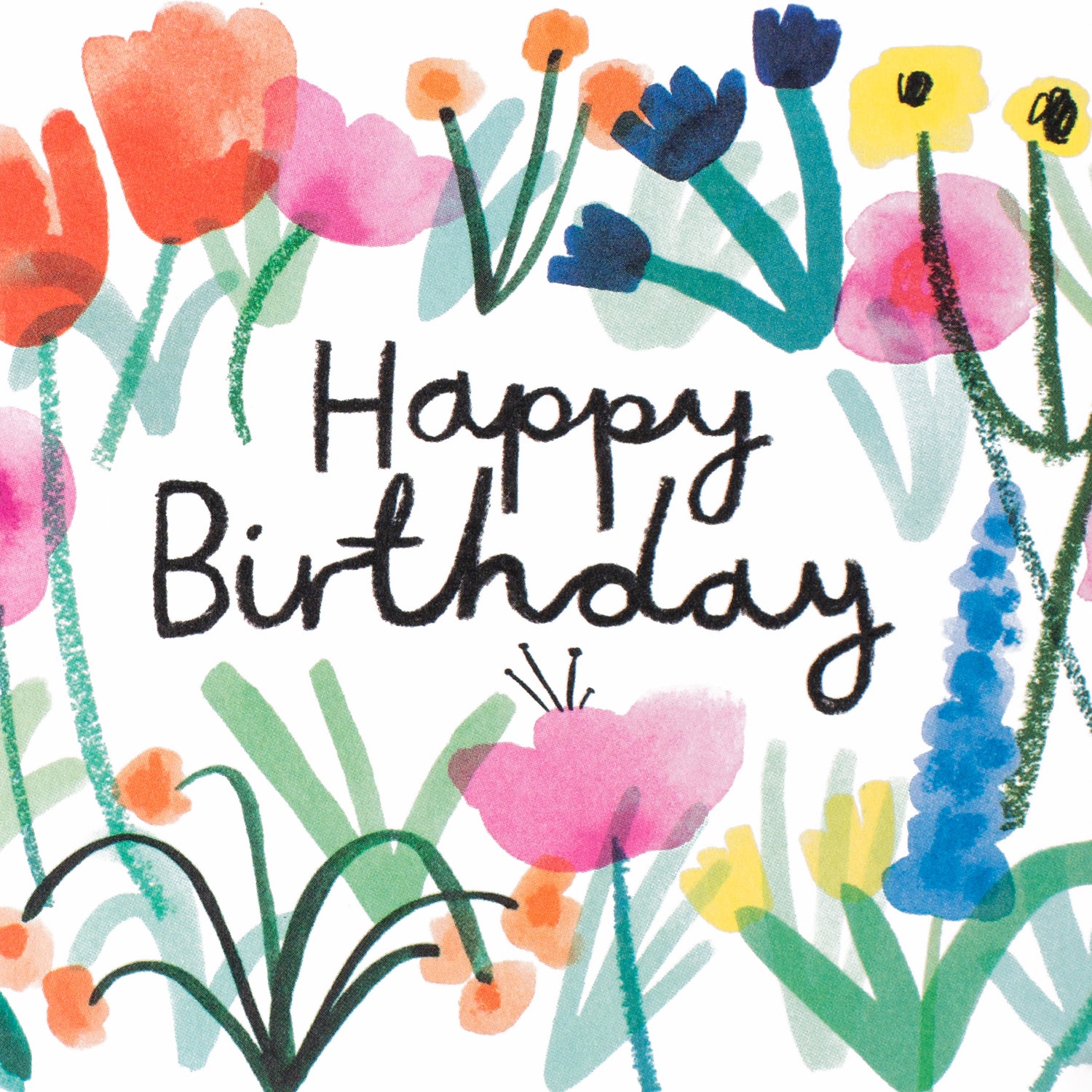 Wrap Happy Birthday Floral Card