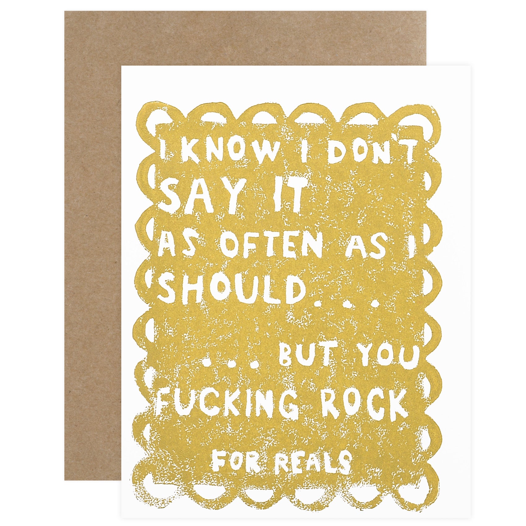 You Effing Rock Greeting Card