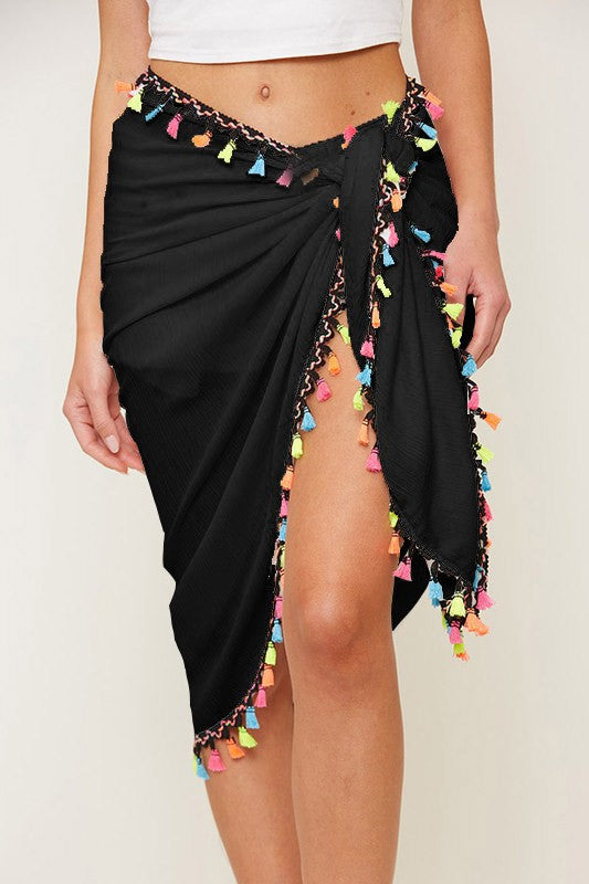 wrap skirt swim