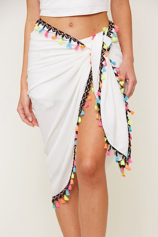 bathing suit cover up tie skirt