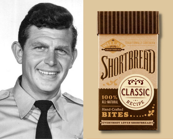 Andy Griffith with Willa's Shortbread