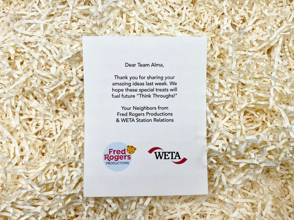 WETA and Fred Rogers Client Thank You Note