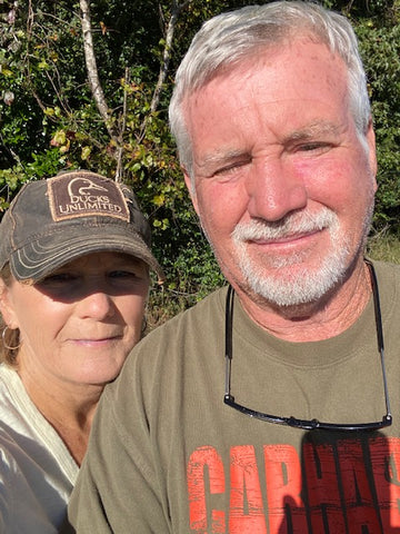 Kay Holseberg of Molly & Me Pecans in Holly Hill, South Carolina with husband