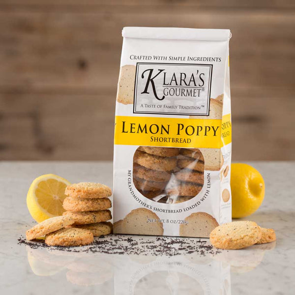 Klara's Gourmet Lemon Poppy Shortbread