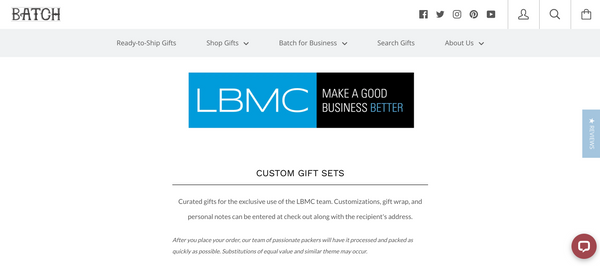 LBMC Landing Page Screen Shot