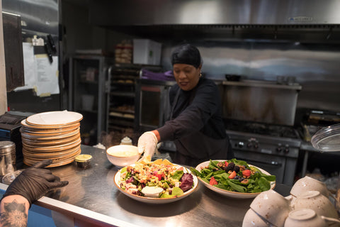 Marcia Willis in the kitchen at The Cafe at Thistle Farms in Nashville