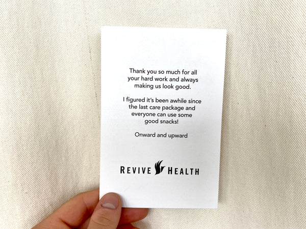 Revive Health Gift Note