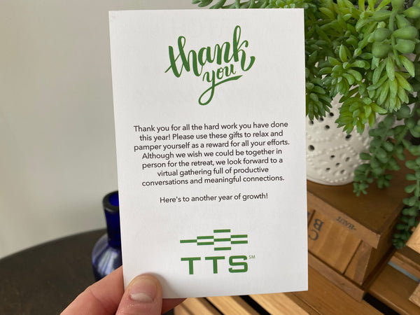 Training the Street Thank You Note