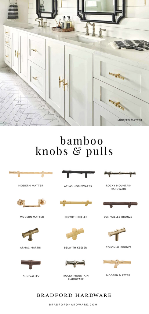 Bamboo Cabinet Pulls and Knobs Natural Hardware