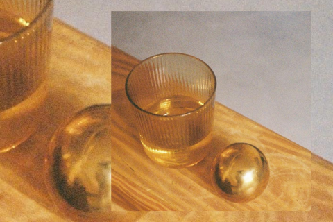 Cercle Cabinet Knob Round Large Maha Alavi Whiskey Glass