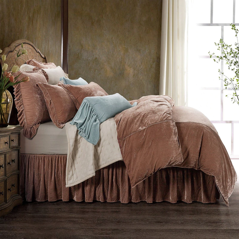 Stella Faux Silk Velvet Duvet Cover