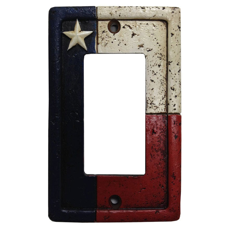 Texas Single Rocker Wall Switch Plate Switch Plates & Outlet Covers