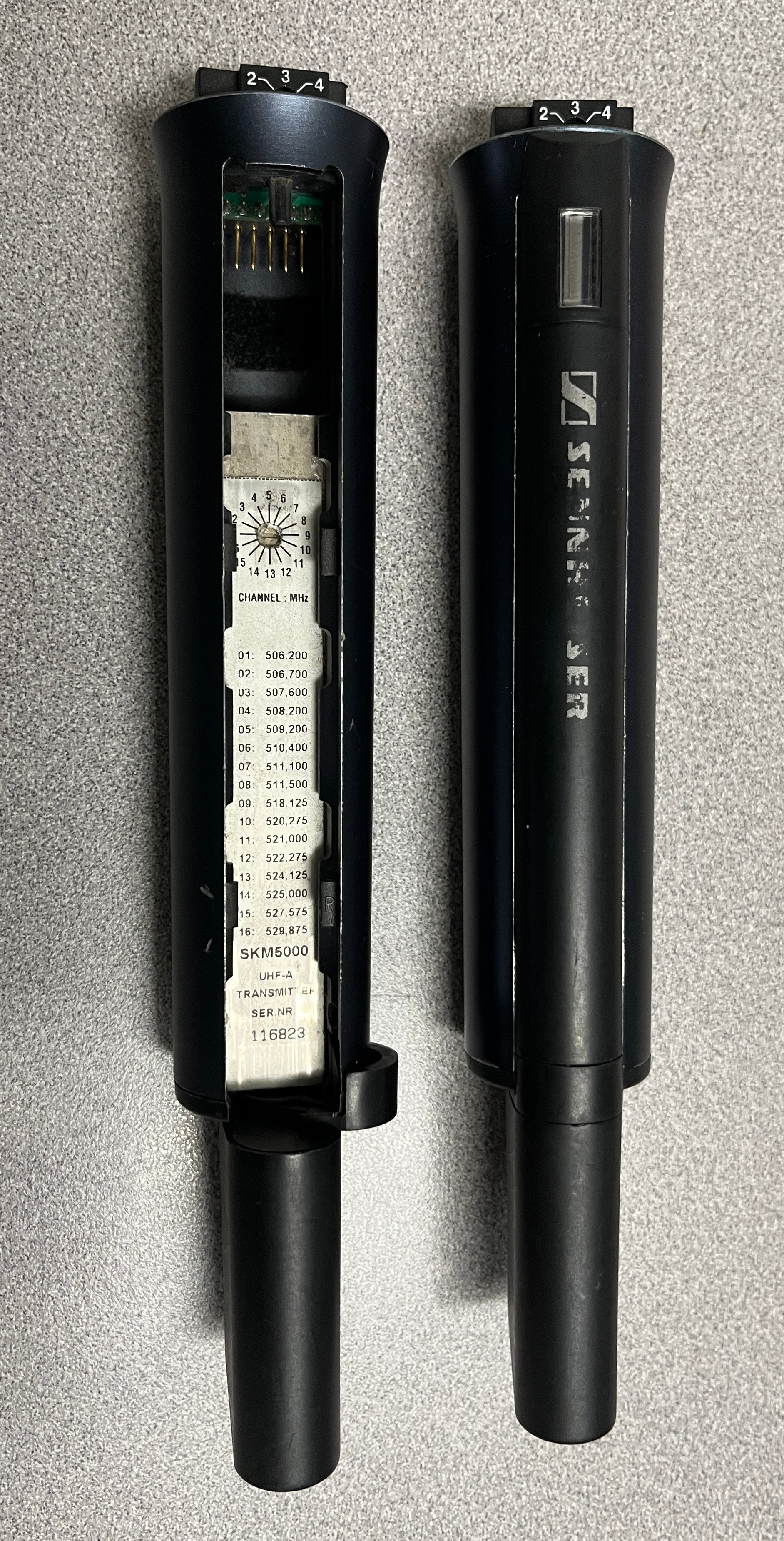 Sennheiser SKM 5000 Handheld Transmitter (506.200 – 529.875 MHz), Lot of 2
