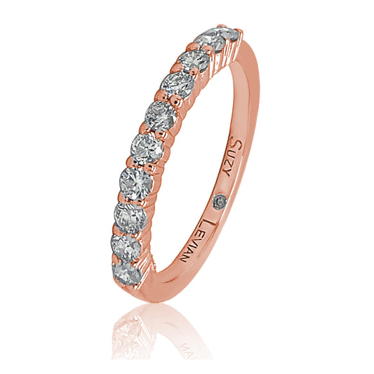 Eternity Wedding Band, Pink Gold and Diamonds - Categories Q9L95H