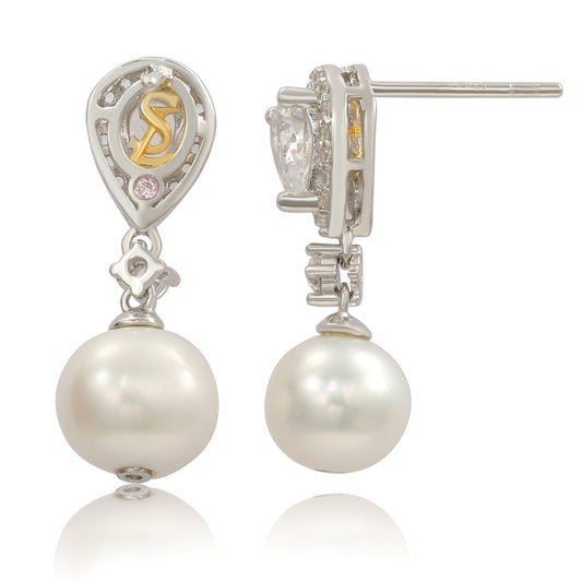 Southern Charm Pearl Beaded Bow Earrings – Sorelle Gifts