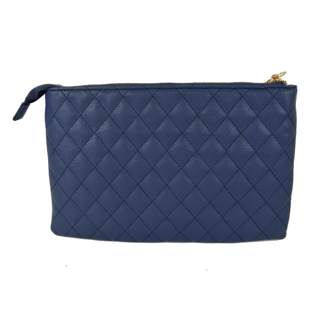 Suzy Levian Medium Faux Leather Quilted Clutch Handbag eb315e16 51cd 4bc2 bf71 4ea1efdbe8b7 1000