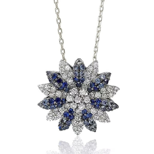 Diamond Flower Pendant Necklace – Leviev Diamonds