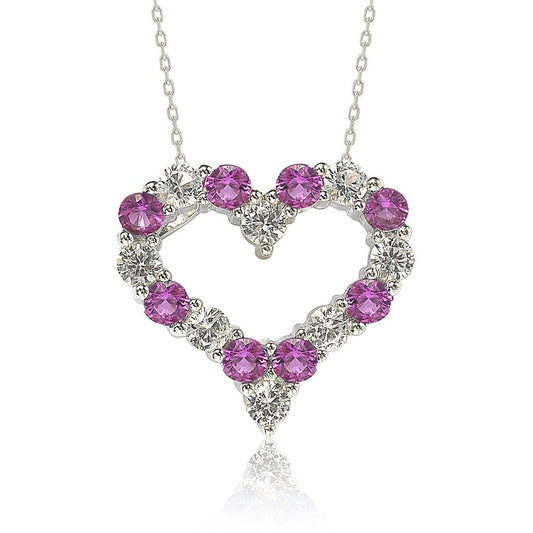 Pink Sapphire Pendant Necklace Sterling Silver • 6mm – Birka Scandinavian