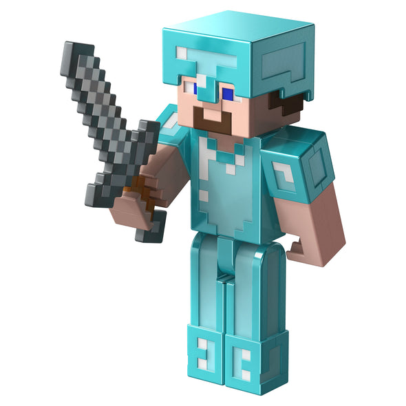 Minecraft Steve in Diamond Armor Comic Maker Action Figure – Official ...