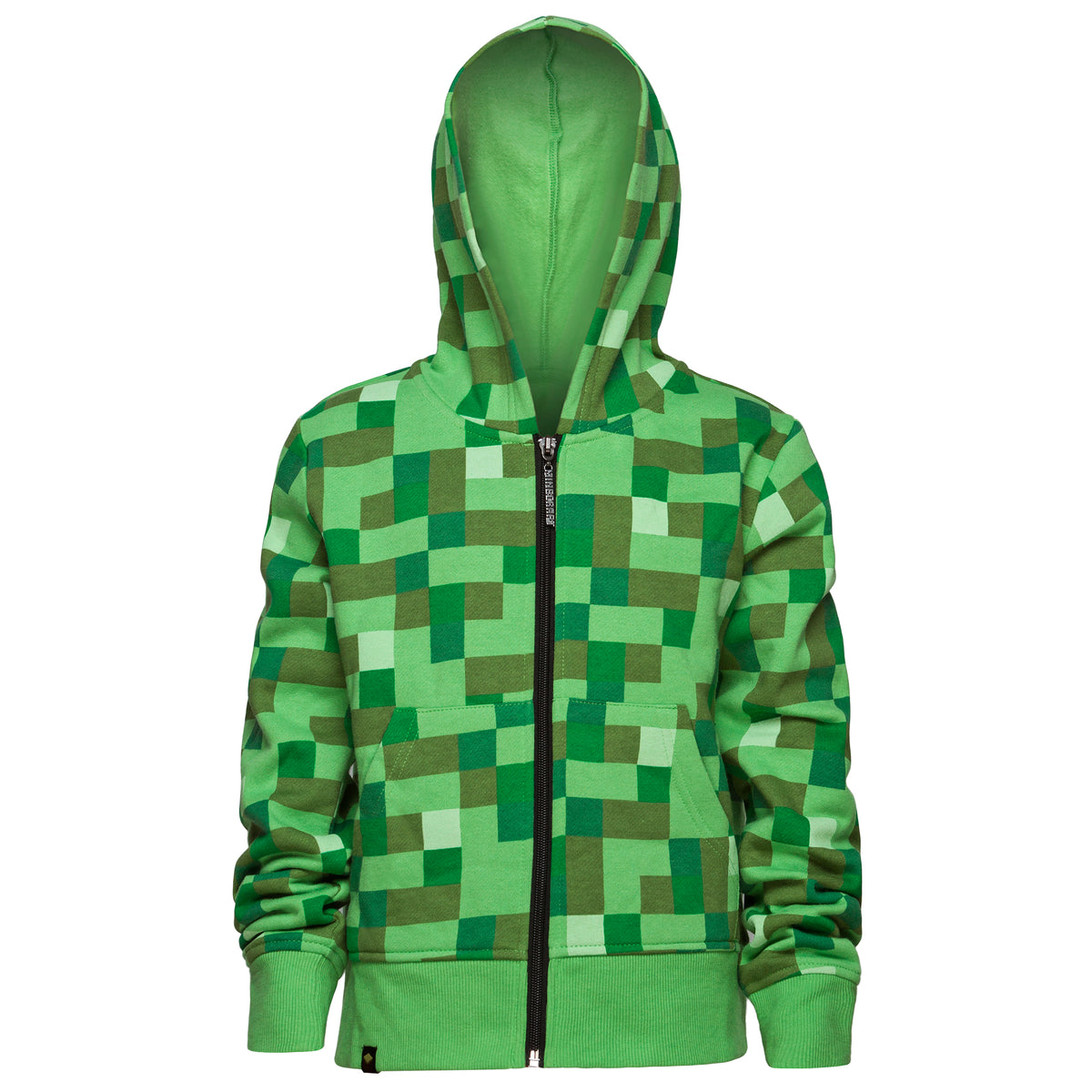 Minecraft Creeper No Face Premium Zip-up Youth Hoodie – Official ...