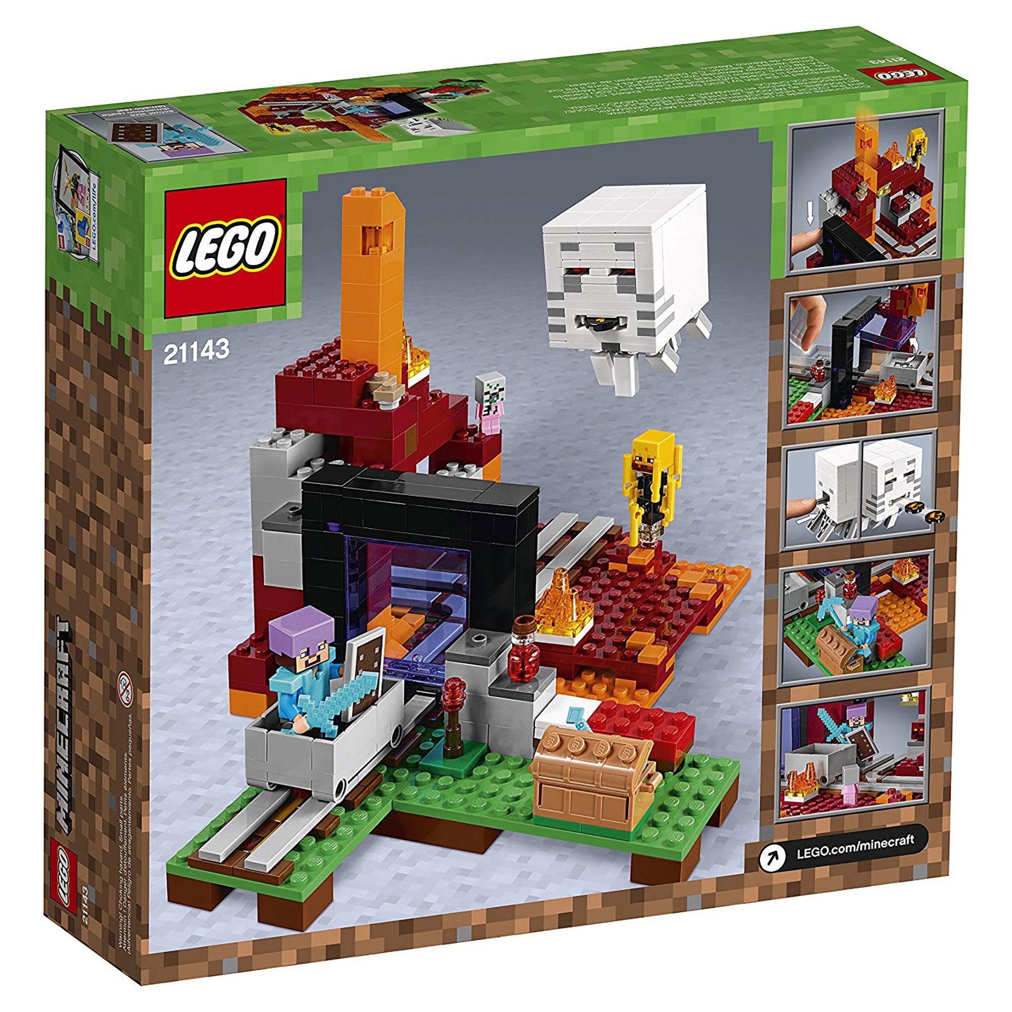 Minecraft The Nether Portal LEGO Building Set – Official Minecraft ...