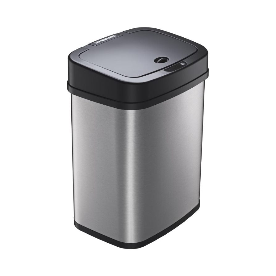 Nine Stars 1.85 Gallon Trash Can, Plastic Motion Sensor Bathroom